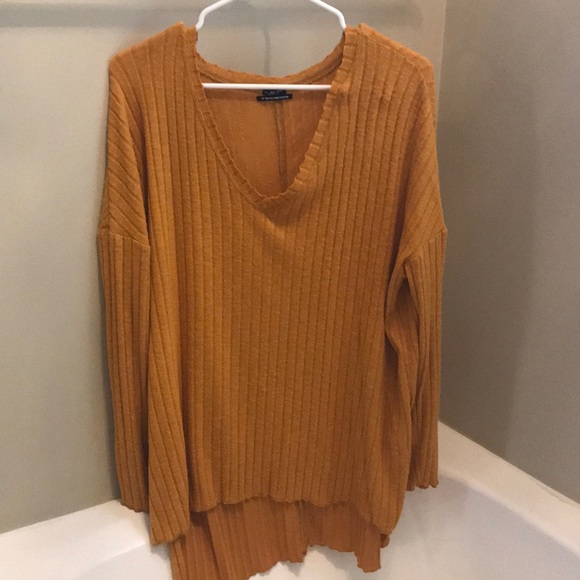 Urban Outfitters Sweaters - OUT FROM UNDER MUSTARD YELLOW SMALL KNIT SWEATER